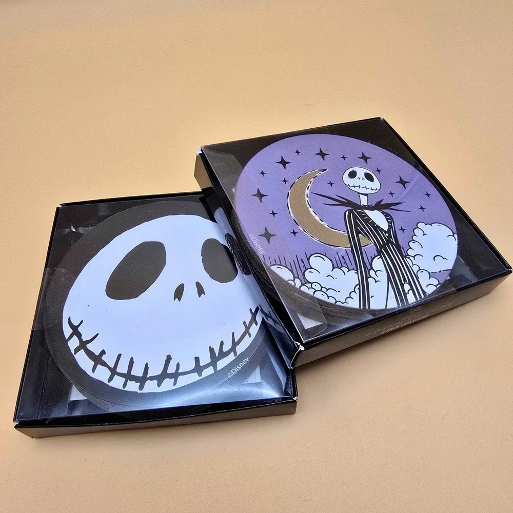 Disney Nightmare Before Christmas Jack Skellington Coaster Set 2 Pack Bundle 4x4